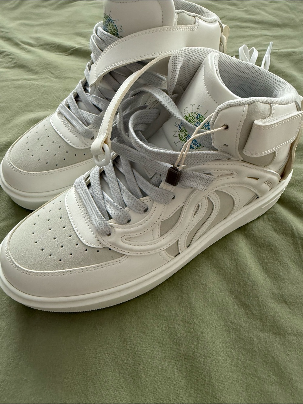 Stella McCartney White Low-Top Logo Insole Sneakers
